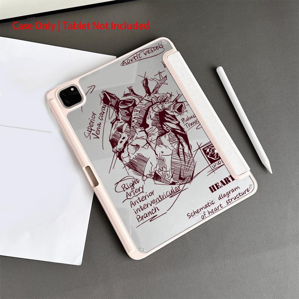 1 Piece Protective Folio Tablet Case with Pen Holder compatible with iPad 10.9/Pro11/10th/iPad7/8/iPad Air 4/5/iPad Pro/iPad Air 13(M3 2025)/iPad Air 11(M3 2025)/iPad Air 11(M3 2025)/iPad 11(A16 2025), Auto Sleep/Wake Function/Stylish Tablet Accessories