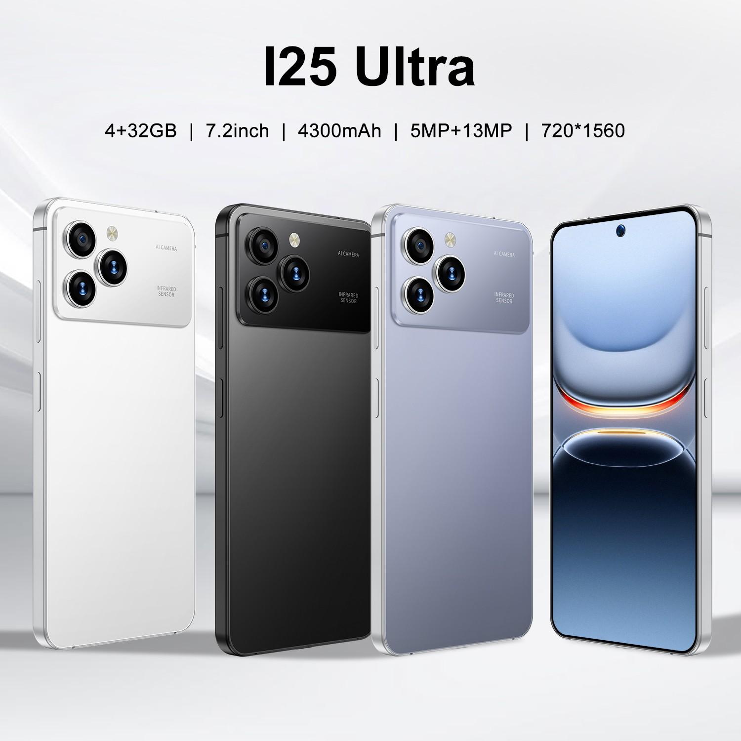 I25 Ultra 7.2 Inch Large Screen, Octa-Core 4g Smooth Performance, 4GB RAM + 32GB Storage, 4300mah Long Battery Life, Dual Sim Android 12