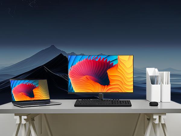 KTC 23.8" FHD 1080P 100Hz Computer Monitor, VA Panel FreeSync PC Gaming Monitor, HDMI VGA Ports, HDR, 4000：1 Contrast, LowBlue Mode, Ergonomic Tilt Eye Care for Home Office, H24V27