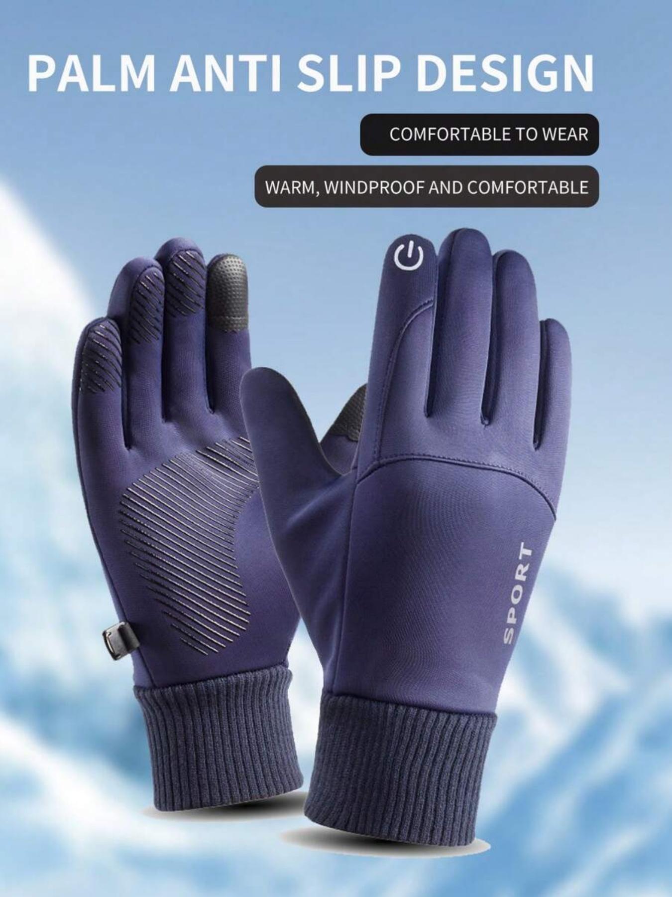 New Waterproof Touchscreen Gloves, Outdoor Sports, Skiing, Motorcycle Riding, Cycling, Fleece Lined, Christmas Gift, All Seasons