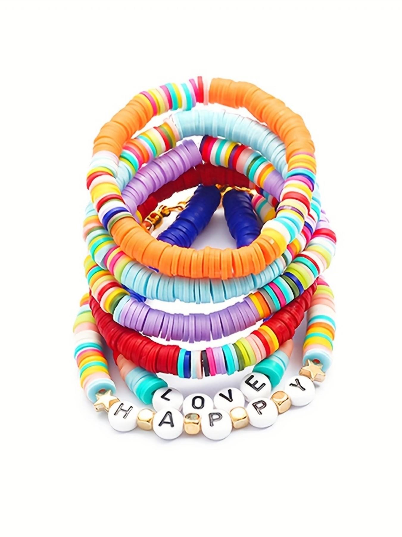 3450pcs Soft Clay DIY Jewelry Making Kit, Ideal for Bracelets, Necklaces, Keychains, Craft Accessories, Fashion Gift Set