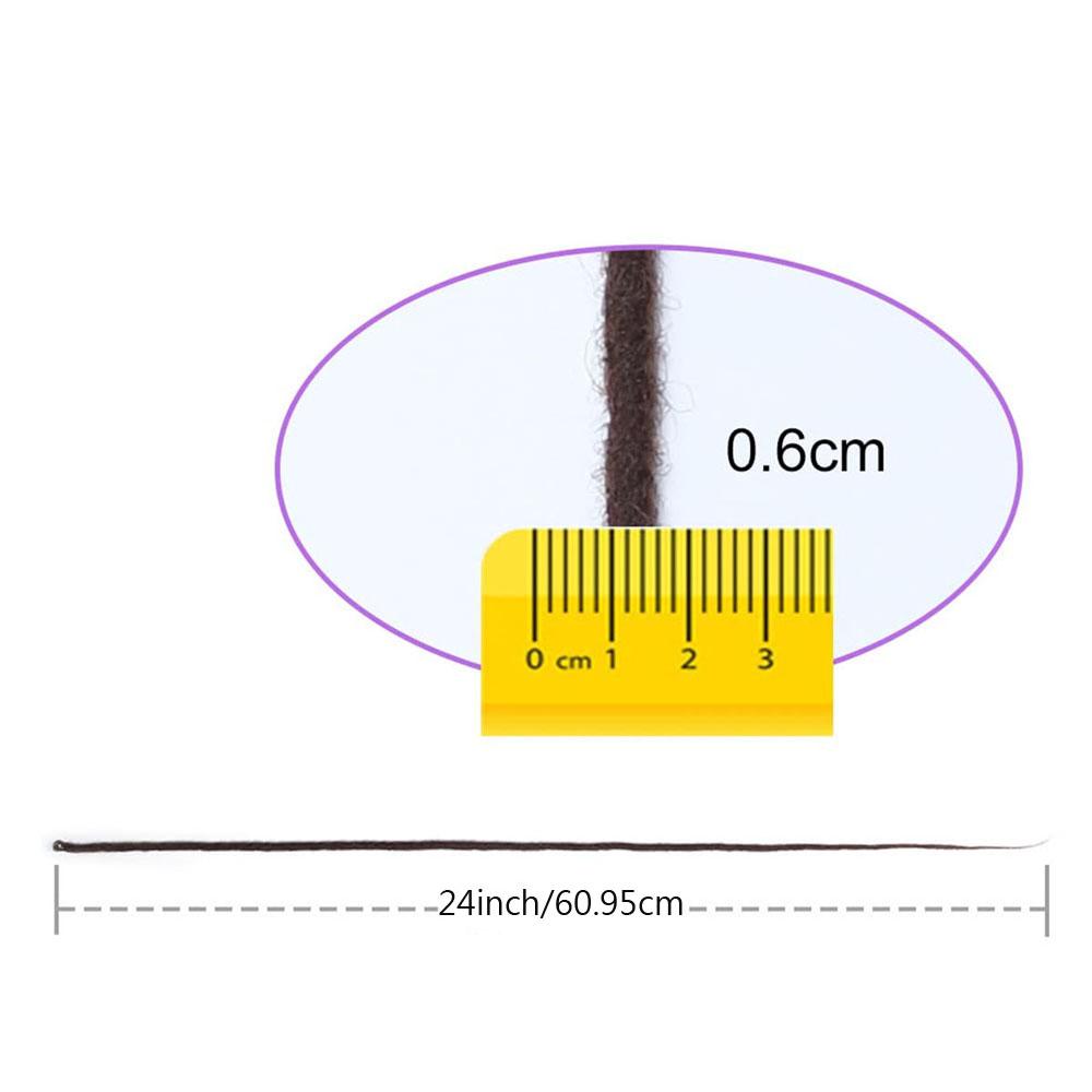 24 Inch 10 Strands/Lot Synthetic Dreadlocks Extensions Soft Extensions Long Crochet Braids For Hippie Dread locks Hair Boho Locs