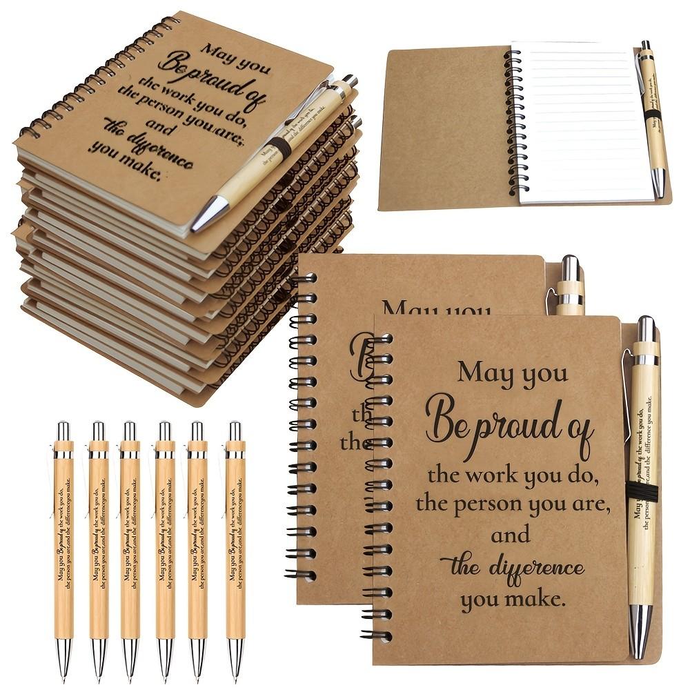 Ready-To-Gift: 6-Pack Mini Thank You Notebooks & Pens, Perfect for Staff Appreciation, Ideal Gift Set for Employees, Office Supplies