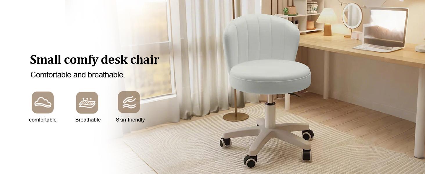 【DealsforYouDays】2PC，Indoor Furniture Chairs Height Adjustable Criss Cross Chair - Armless Cross Legged Office Chair Wide Swivel Home Office Desk Chairs