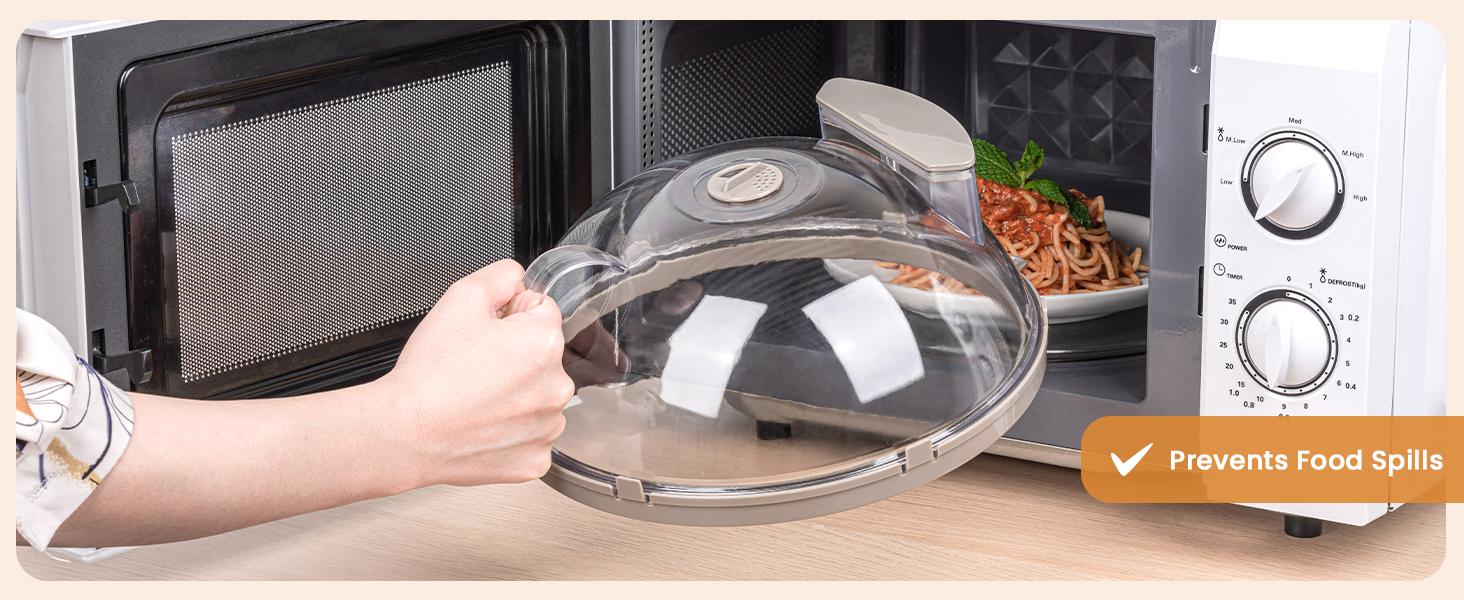 2-in-1 Microwave Steamer & Splash Protector Cover, Safe BPA-Free ,Clear Microwave Splatter Cover for Food with Handle and Water Storage Box, Microwave Plate Food Cover, Home Kitchen Gadgets and Accessories (1PC) 2-in-1 Microwave Steamer & Splash Protector Cover, Safe BPA-Free ,Clear Microwave Splatter Cover for Food with Handle and Water Storage Box, Microwave Plate Food Cover, Home Kitchen Gadgets and Accessories (1PC)