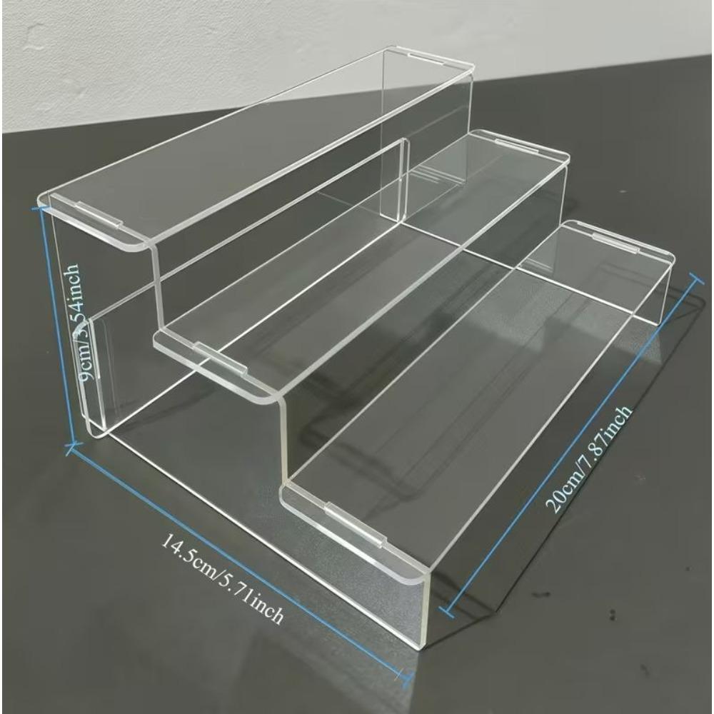 Display shelf with a modern and simple design, a multi-functional display shelf suitable for placing statues and models, which is space-saving and collectible.