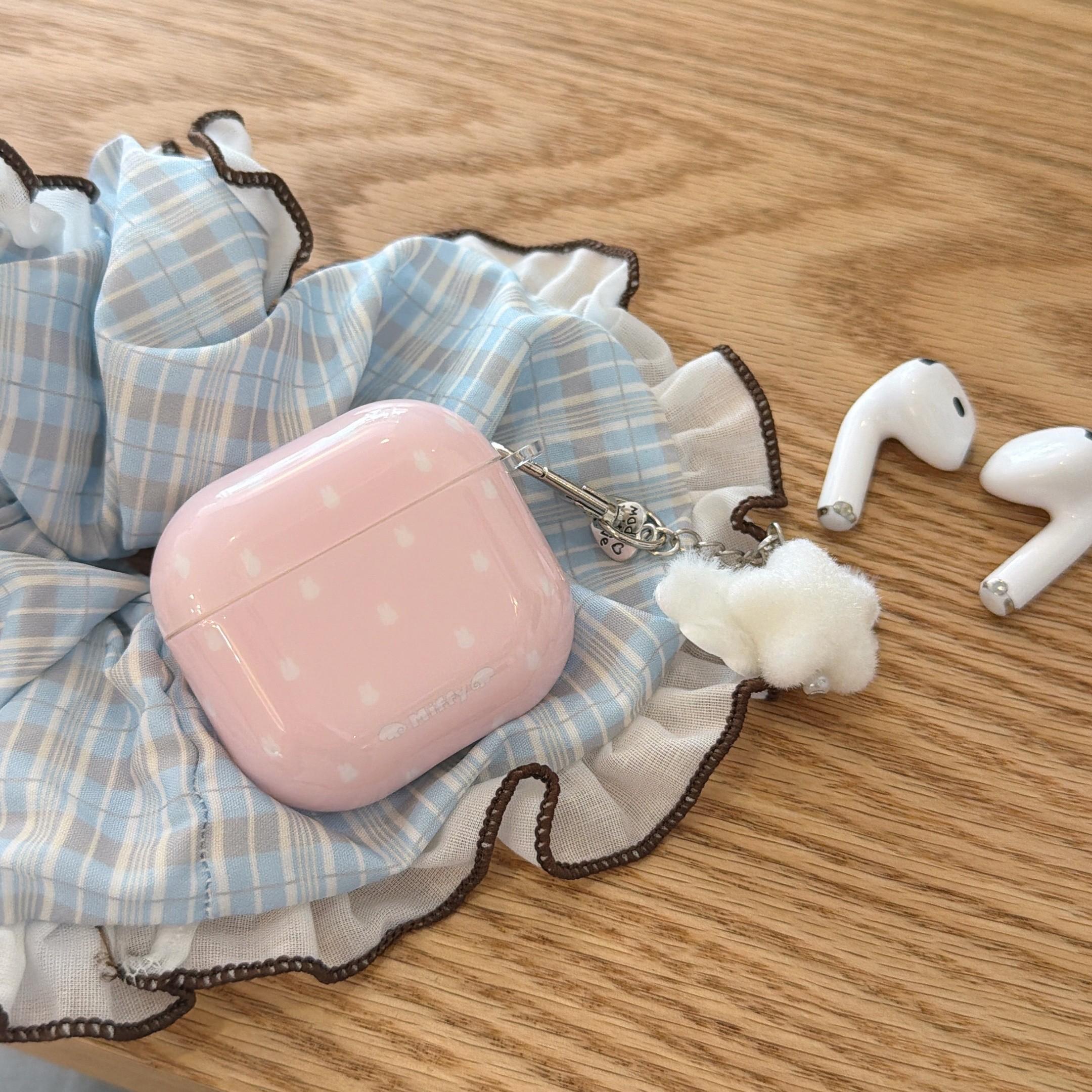 Cute Cartoon Miffy Rabbit Case for Apple AirPods Pro 3, 2nd/3rd/4th Gen Wireless Earbud Protector, Dirt-Resistant and Drop-Proof