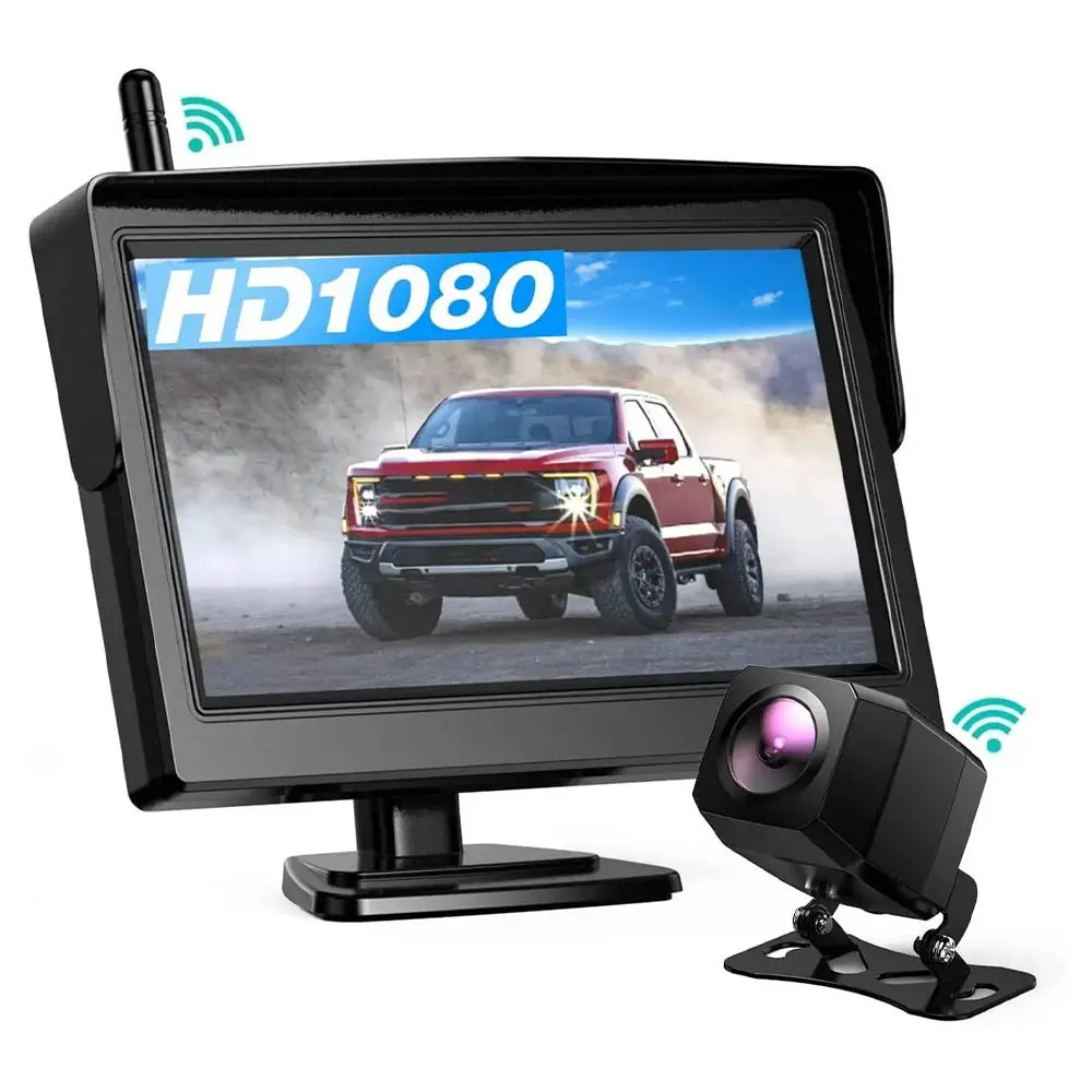 Wireless Car Backup Camera, HD Imaging, Easy Installation, Compatible with Private Cars, Pickup Trucks, Rvs, and Trailers