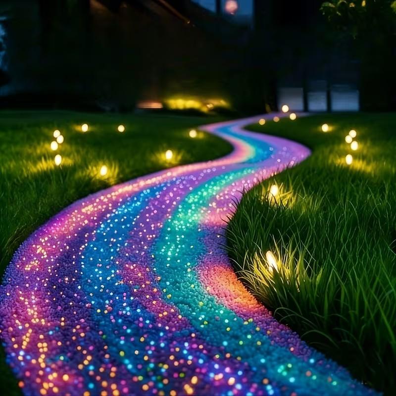 10000pcs Outdoor Glowing Stones for DIY Decor, Aquarium, Garden, Bonsai, Path, Fish Tank, Pot, Party, Micro Landscape, Durable Gardening Accessories