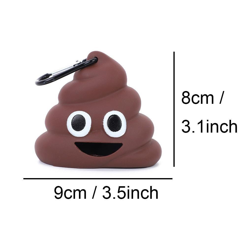 High-Quality Silicone Dog Poop Bag Dispenser, Portable Pet Waste Carrier, Outdoor Cleaning, Cute Practical Dog Poo Bag Holder