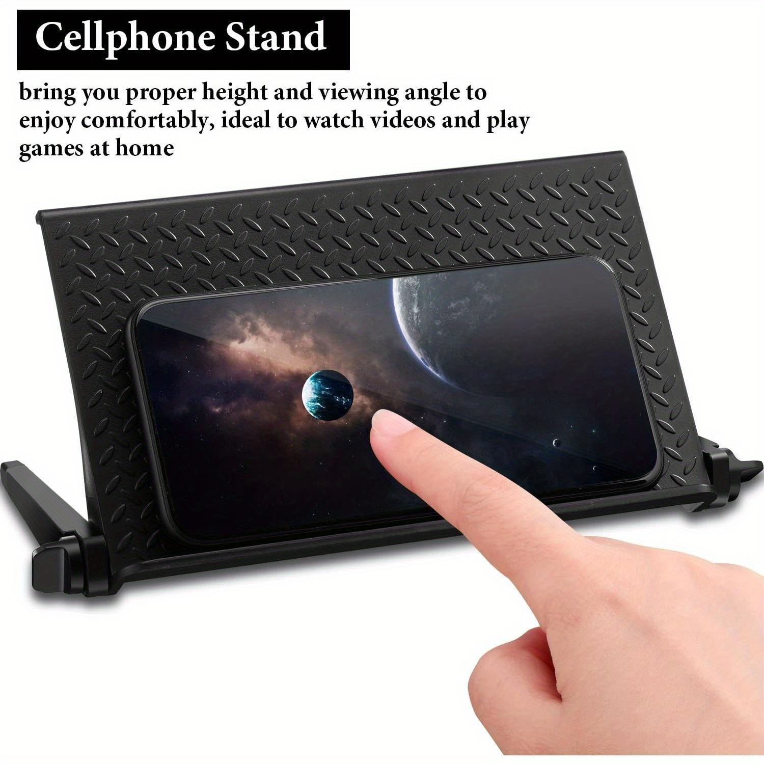 2 Pieces TV Top Shelf Adjustable Screen Shelf TV Monitor Top Bracket for Cellphone Stand, Media Boxes, Game Console, Router and Home(Black)