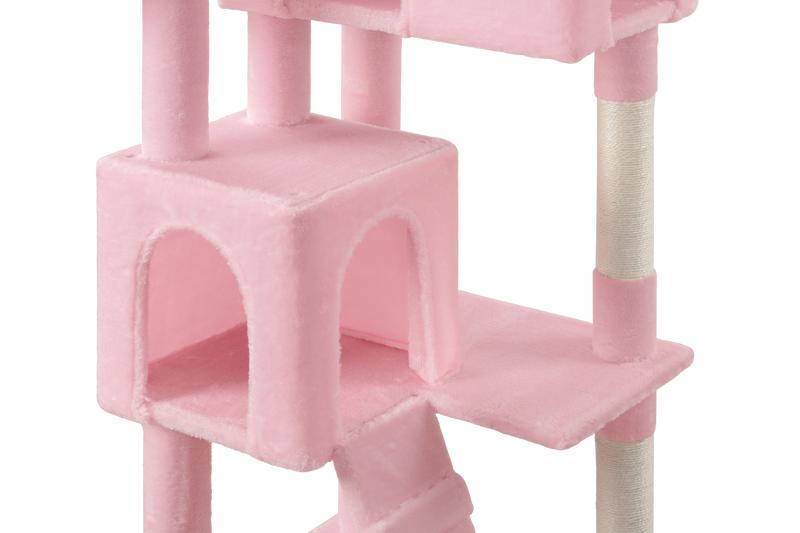 SHA CERLIN 64in Multi-Level Cat Tree Tower with Ladder, Sisal Posts, Cozy Condo, Basket & Top Perch#ChristmasGifts#TikTokShopBlackFriday