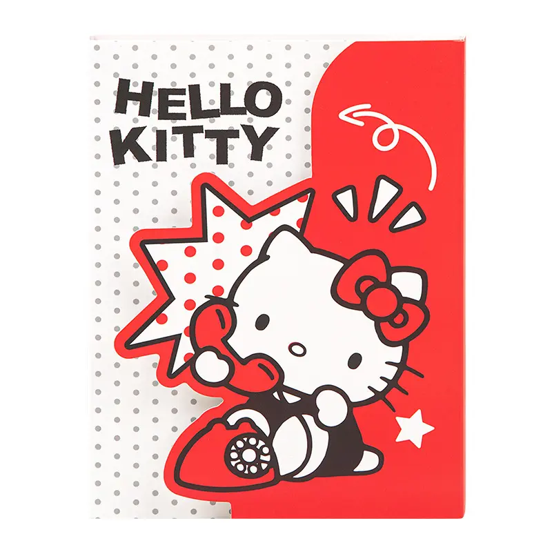 Officially licensed Sanrio product: Hello Kitty foldable notepad, featuring cartoon-themed tear-off sticky notes, perfect for students to use as easy-to-tear calculation drafts, and a portable notebook
