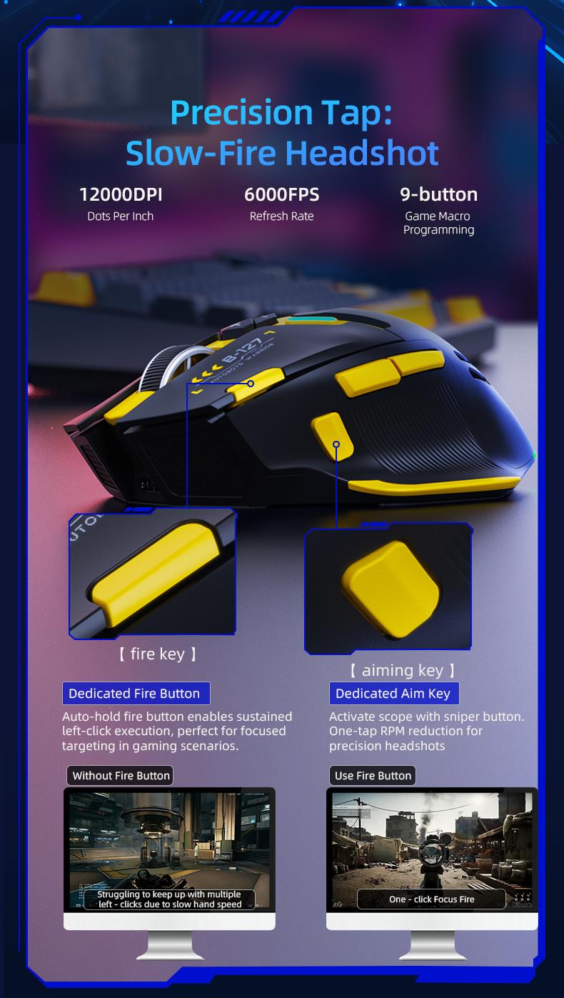 Transformers TF-GM01 wireless Bluetooth wired gaming mouse three-mode e-sports ergonomic macro rgb eating chicken lol/csgo desktop notebook universal unlimited Tactile