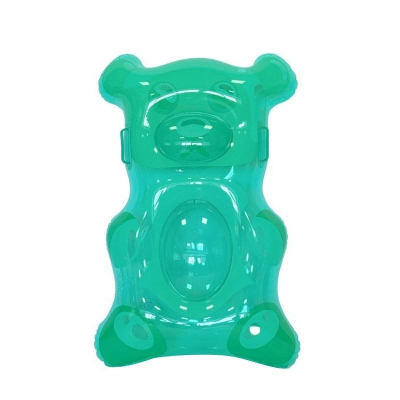 1pc Creative Jelly Bear Kids Water Board, Portable Handle Transparent Inflatable Surfboard, Fun Beach Toy for Children, Easy to Carry