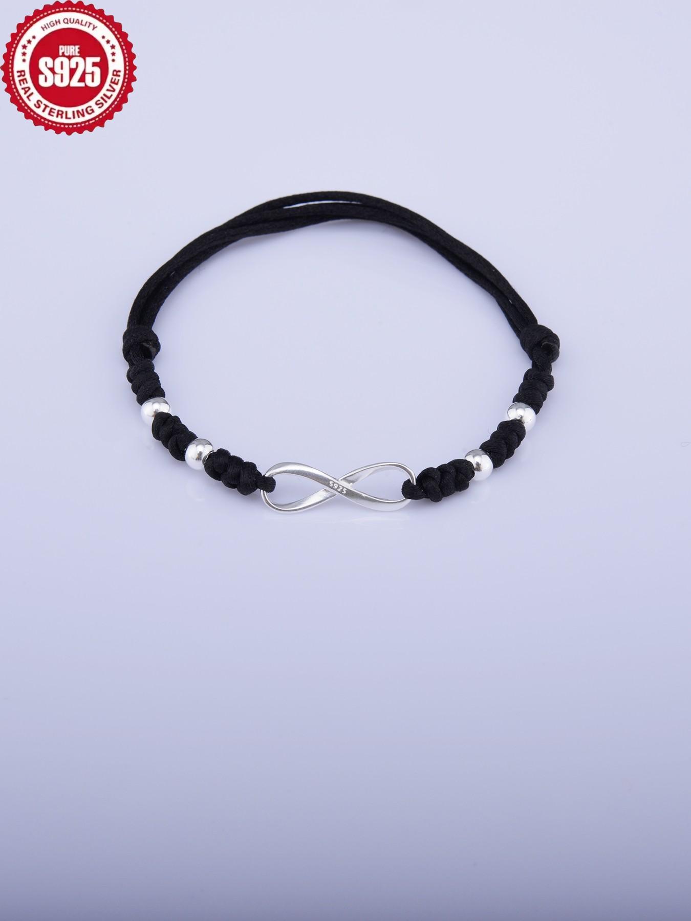 Women's 925 Silver Color Lucky Charm Bracelet Bangle, All-Season Jewelry Accessory, Elegant Design for Women & Girls