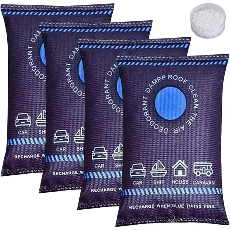 Reusable Dehumidifier Bags for Car Closet Home Absorber 4 Pack 100g