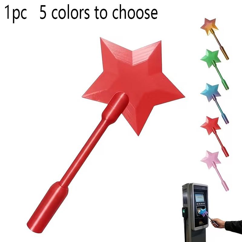 1pc 3D Printed QR Code Scanning Payment Wand, Touch Payment Credit Card Stick, Starlight Wand, Contactless Payment Card Holder, Suitable for Card Payment Scenarios, Desktop Ornaments