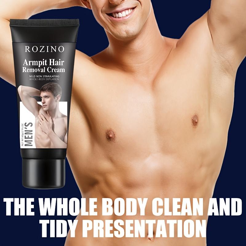 Rozino Men’s Armpit Hair Removal Cream | Gentle Armpit Hair Removal, Whole - Body Usable