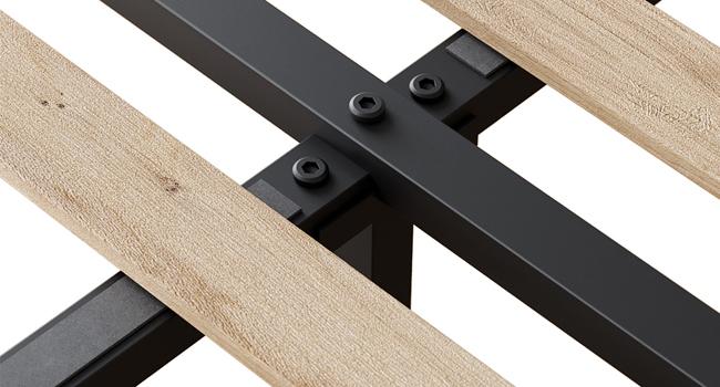 Full Size Bed Frame, Upholstered Platform Bed Frame with Storage Drawers, Mattress Foundation with Solid Wooden Slats Support, No Box Spring Needed, Beige