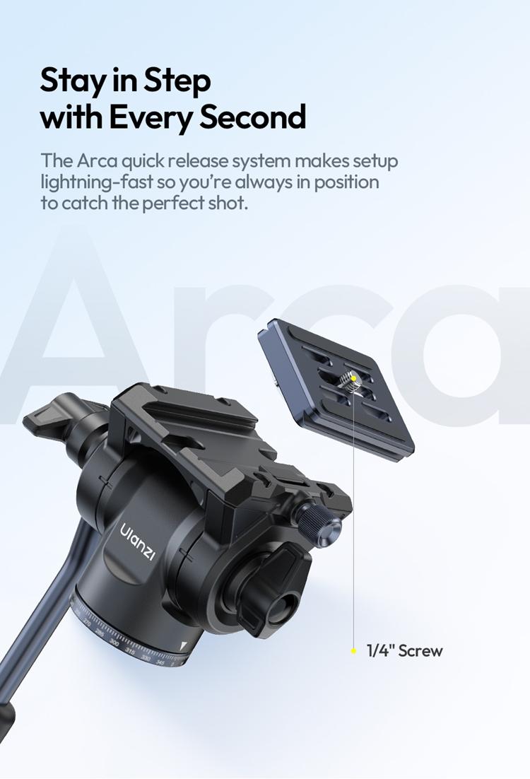 ULANZI Ombra Lightweight Travel Tripod, 59" Professional 5 Section Aluminum Camera Tripod with Claw Super Quick Release Design, for Canon Nikon Sony Cameras DSLR iPhone, Max Load 17lb