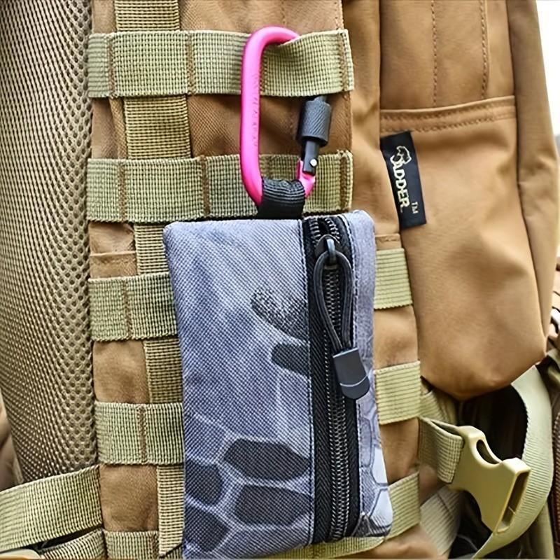 D-Ring Clip (3.03 Inch), Quick Release Aluminum Buckle for Backpacks, Keys, Outdoor Gear, Multi-Purpose Camping Hook