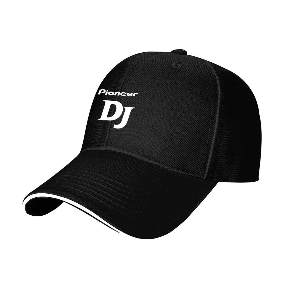 A pioneer DJ music brand printed baseball cap, unisex style, suitable for all seasons