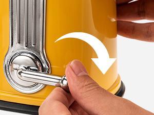 SUSTEAS Yellow Rotary Vegetable Slicer – 5 BPA-Free Stainless Steel Blades, Easy-Grip Handle & Dishwasher Safe for Effortless Prep Ergonomic Grater with Suction Base