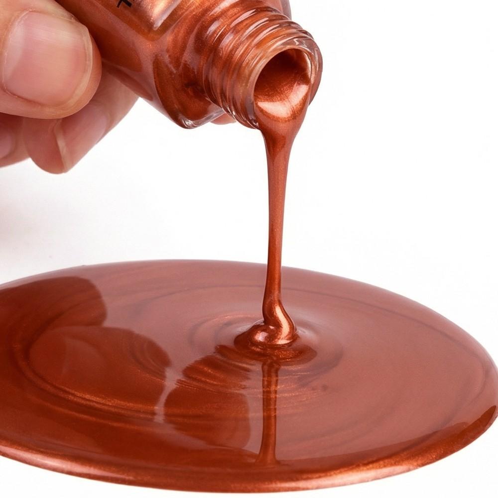 ELL LOUREL Mirror Effect Nail Polish, 10ml Copper Orange Quick-Dry Keratin-Infused Nail Varnish, Alcohol-Free, Long-Lasting High Gloss, Top Coat Required for Ultimate Mirror Shine, Ideal for Parties, Holidays & Special Occasions, Perfect Nail Gift, 0.34fl