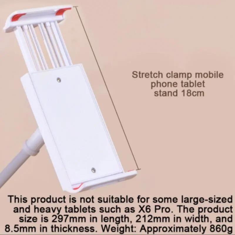 360-Degree Rotating Tablet & Phone Stand, Adjustable Bedside Mount with Flexible Spiral Base, Perfect Bedside Companion for Tablets and Smartphones, Tablet Holder, Tablet Accessories, Tablet Mounts, iPad Stand