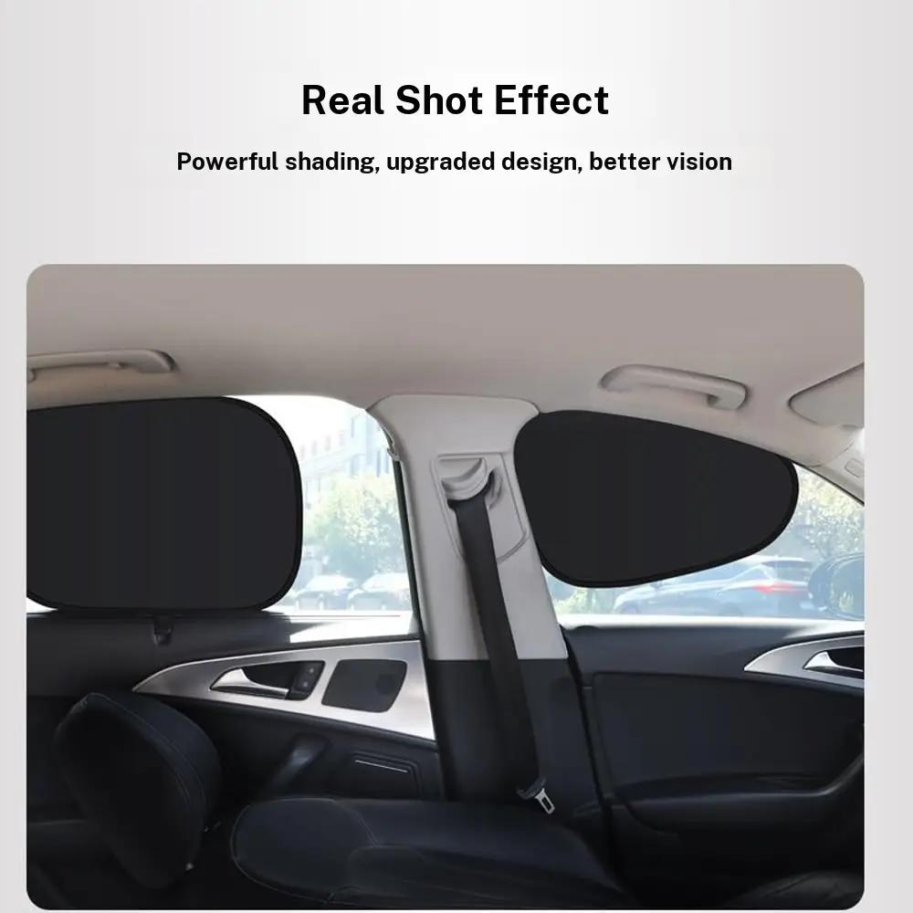 Car Side Window Sunshade (4 PCS and 2 PCS), Shading and UV Blocking, Protects car Interior and Privacy for All Models (Two Pieces for The Front seat) Father's Day Gift summerwins