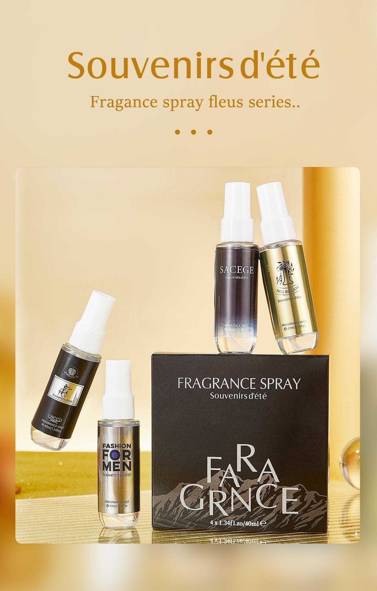 4pcs/set men's perfume gift set, long-lasting perfume, enhancing one's temperament, fresh and natural, charming and pleasant. Experience the combination of affordability and luxury. Suitable for dates, parties, weddings and daily use. Also an ideal