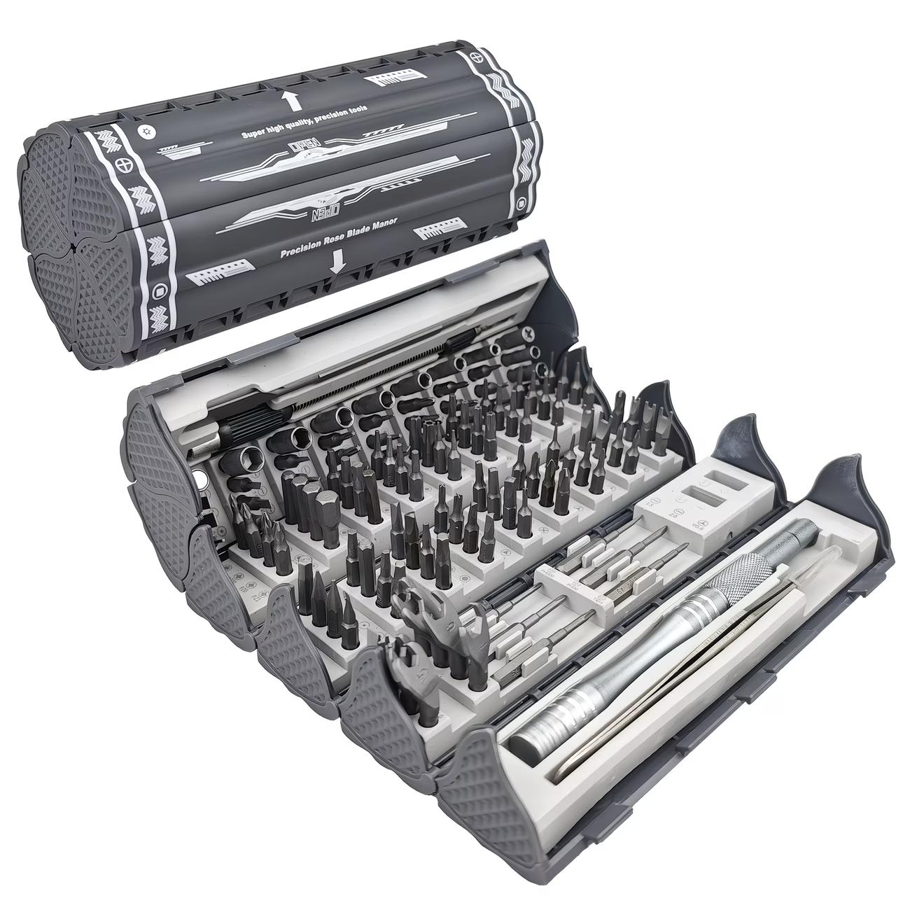 128-In-1 Precision Screwdriver Set, Professional Magnetic Repair Tools with 120 Bits, Ideal for Electronics, Computers, Laptops, Game Consoles, Durable Design, Versatile Use