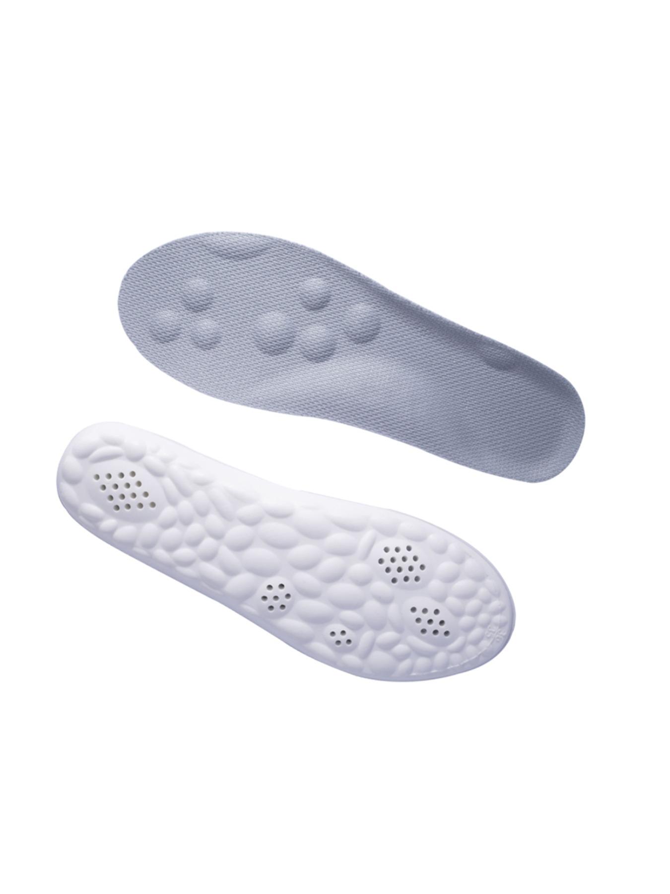 Unisex PU Material Insoles, Soft Bottom Anti-Fatigue Shock Absorption, Comfortable Casual Footwear for All Seasons