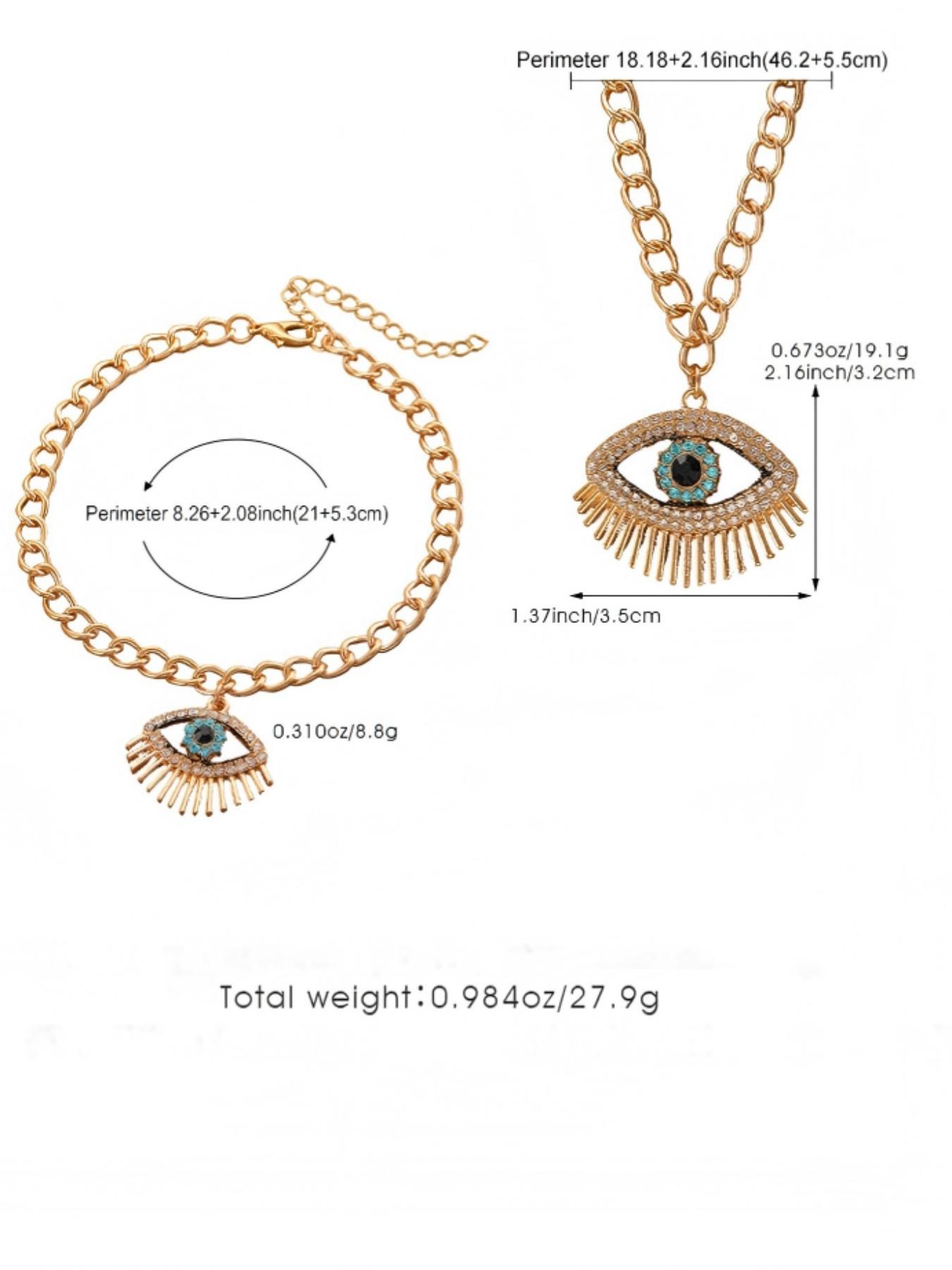 Boho Devil Eye Jewelry Set, Trendy Women's Party, Unique Vacation Style, Fashionable Social Gift, Elegant Accessories Collection