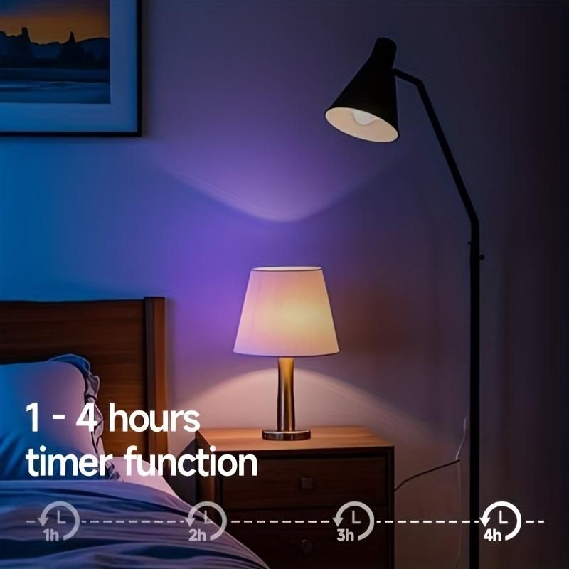 E26/E27 Rechargeable Light Bulbs with Remote Timer and 13 Color Modes Dimmable & Portable Wireless Battery Backup Bulb for Wall Sconces and Table Lamp, Detachable Charging for Non-Hardwired Fixture, Dimmer, Dimmable Led Light, Illuminating Led (1pcs)