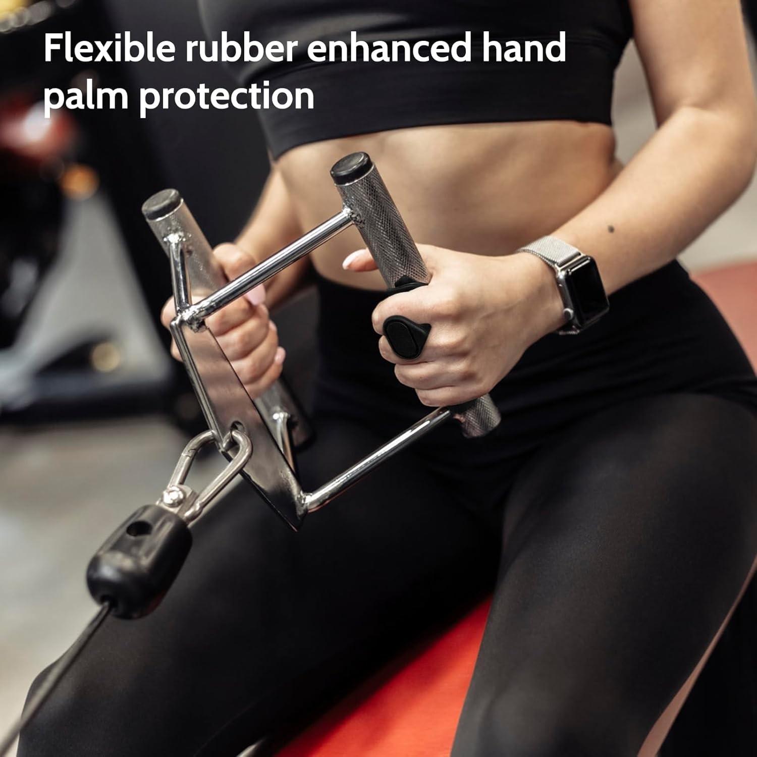 Weight Lifting Grips, Anti-Slip Training Hand Grips, Ergonomic Rubber Hand Protectors, Suitable for Weightlifting, Pull-Ups, Gym Training and Fitness Workouts, for Men and Women