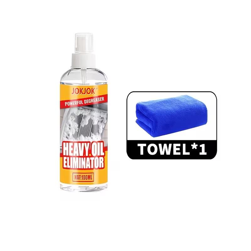 Multifunctional Powerful Grease Remover, Dissolves Oil and Dirt, Suitable for Ovens, Stoves, Pots, Residue-Free Formula, Jokjok Brand
