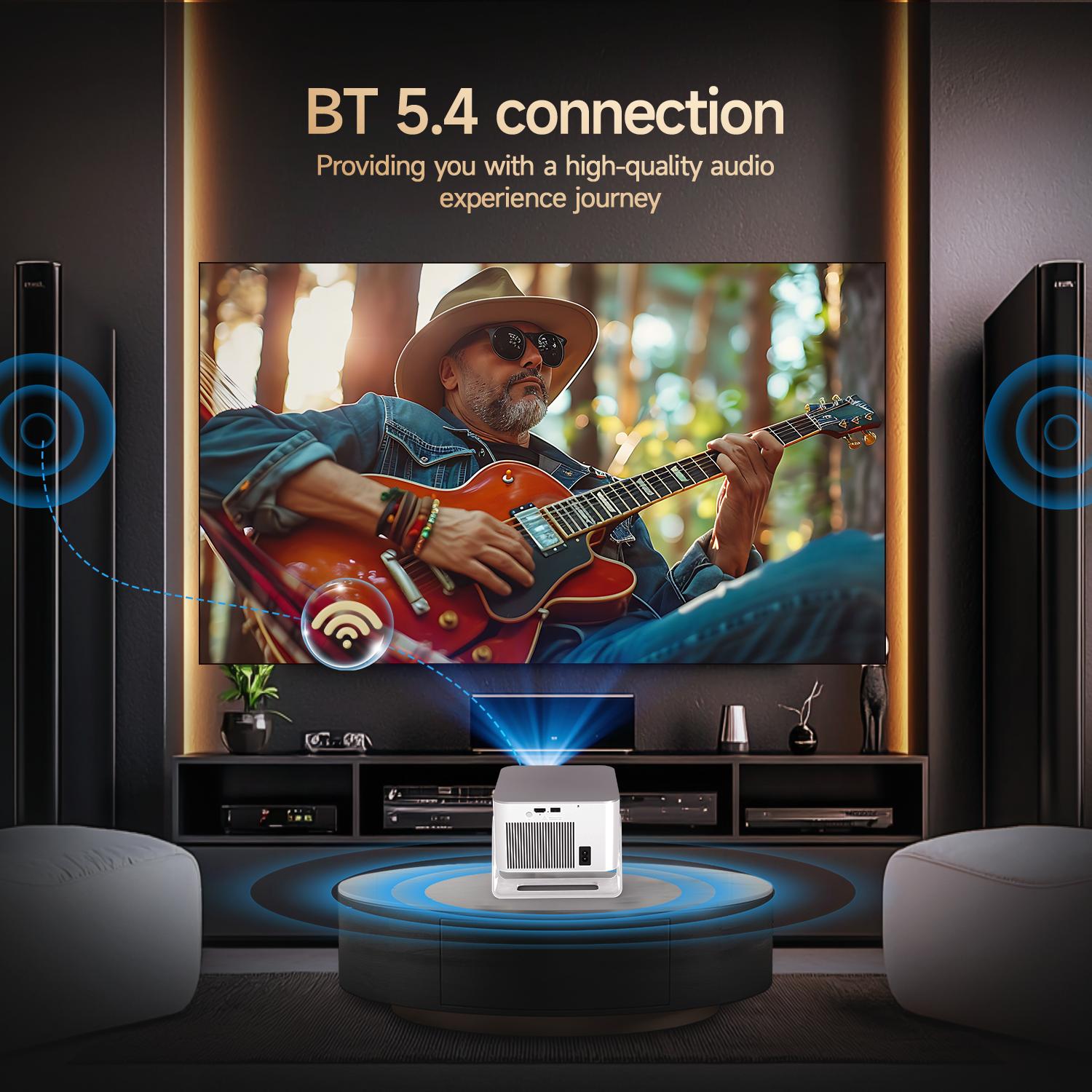 Magcubic HY350MAX 900ANSI Auto Focus Projector 8K Decode Android 14 Allwinner H726 Built-in 15W HiFi Speaker Dual WiFi6 BT5.4 Native 1080P 1.0:1 short Throw Portable Smart Projector For Home Cinema Movie Night