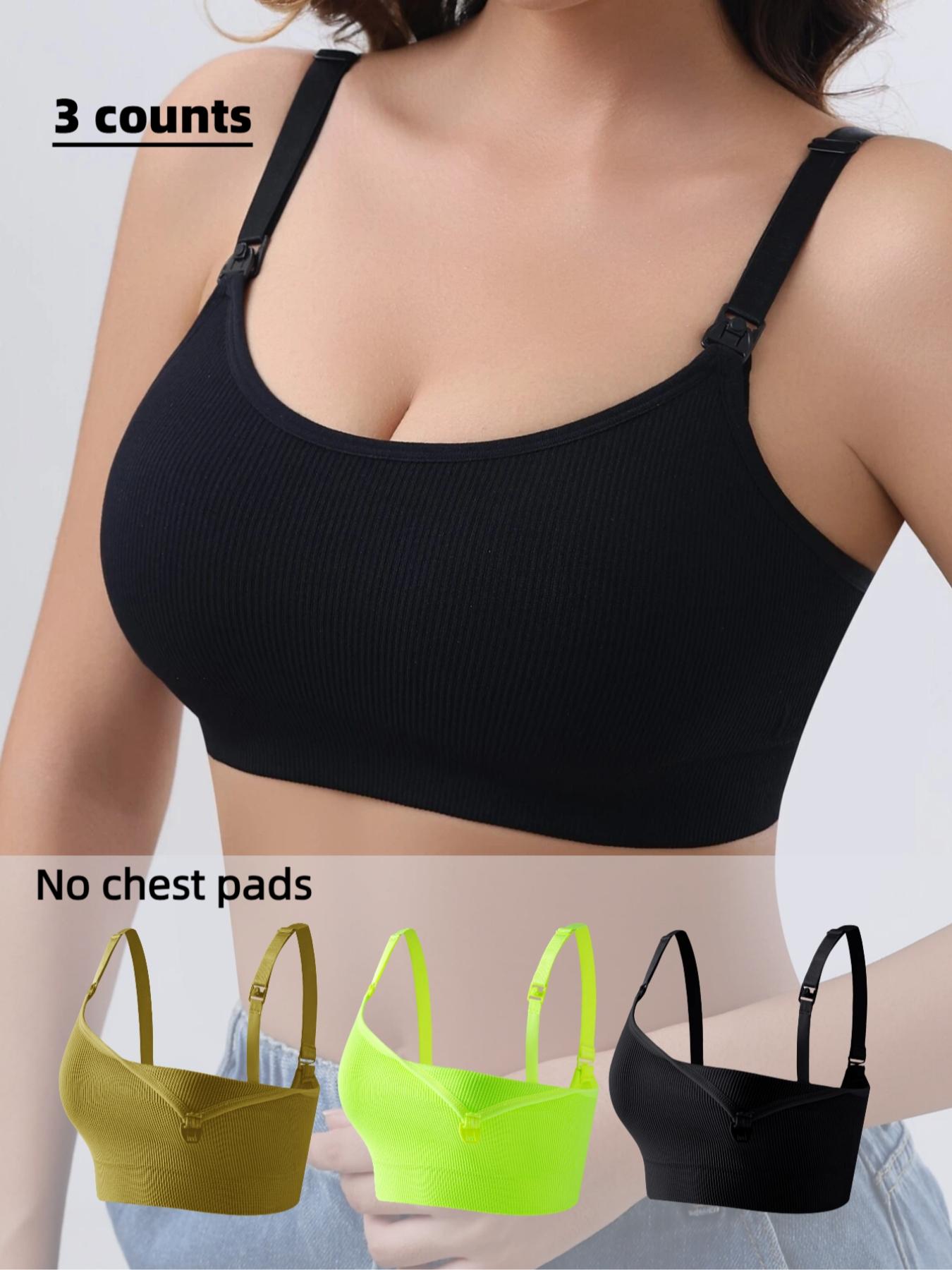 Maternity Solid Color Adjustable Strap Pregnancy Prenatal Nursing Bra, Comfortable Breathable Nursing Bra, Valentine's Day Gift, Maternity Underwear Pregnancy for Women, Nursing Bras, Nursing Accessories