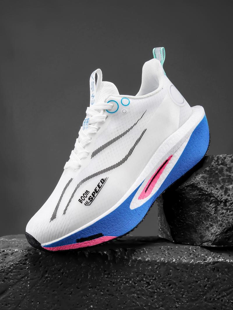 Unisex Colorblock Running Shoes, Athletic Running Shoes, Carbon Board Cushioning, Multiple Colors Available, Lightweight Design, Ideal for Runners