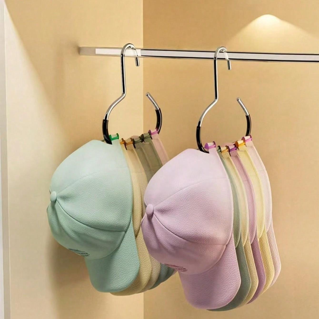 Multi-Functional Hat Display Rack for Wardrobe/cabinet, Space-Saving Wall/mounted Holder, Easy Installation, Protects Hats, Enhances Style