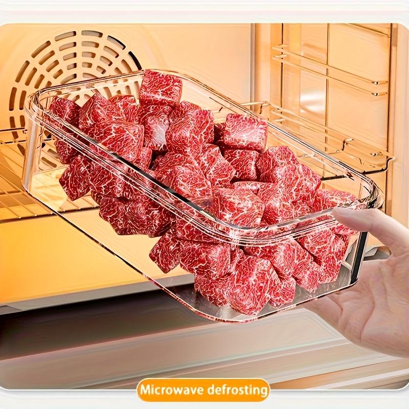 12pcs Stackable Refrigerator, Freezer Storage Containers with Sealing Lids - Transparency PET, Reusable & Durable for Fruits, Vegetables, Meats - Ideal for Kitchen, Cabinet & Fridge Organization, Refrigerator Accessories