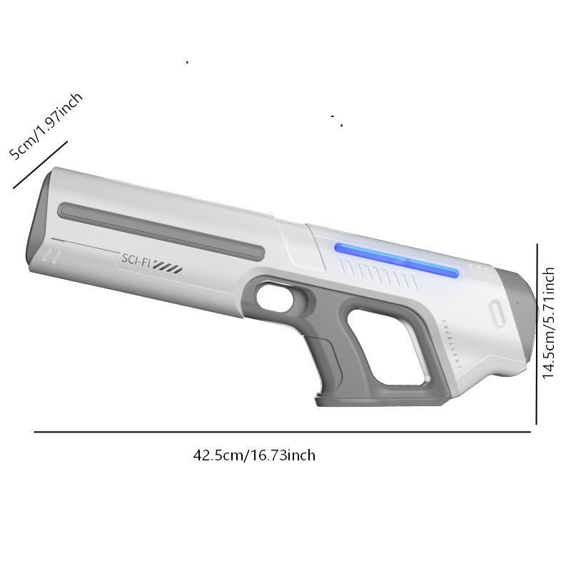 Bestselling Electric Continuous Fire Water Gun, Pulse Light Electric Water Gun, Summer Water Toy, Automatic Suction Fill Water Gun