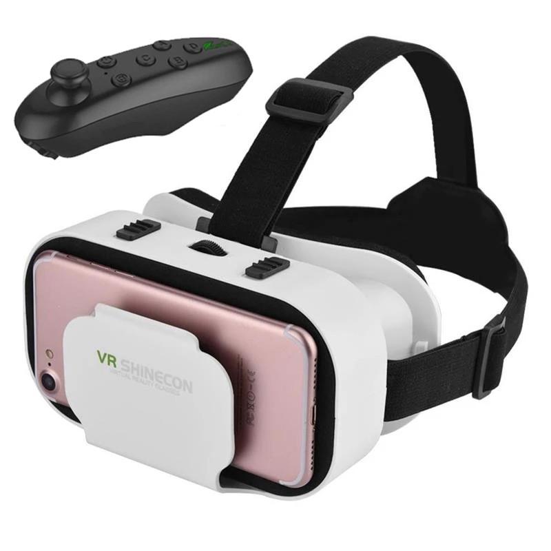 Shinecon Virtual Reality 3D VR Glasses Headset Device Helmet Goggles Lenses For Mobile Smartphone Smart Phone Cell Realidade Viar Game Controller movie film video show Viewer Eyewear Head-Mounted Compatible with 4.7-6.0 inch Phones Shinecon Virtual Reality 3D VR Glasses Headset Device Helmet Goggles Lenses For Mobile Smartphone Smart Phone Cell Realidade Viar Game Controller movie film video show Viewer Eyewear Head-Mounted Compatible with 4.7-6.0 inch Phones
