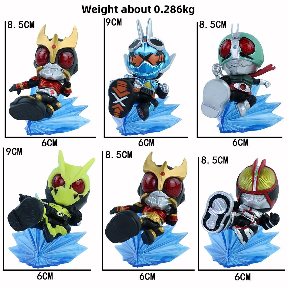 Kamen Rider Anime Action Figure Cartoon Character Model Doll Ornament Gashapon Claw Machine Toy Desktop Decoration Collectible Gift