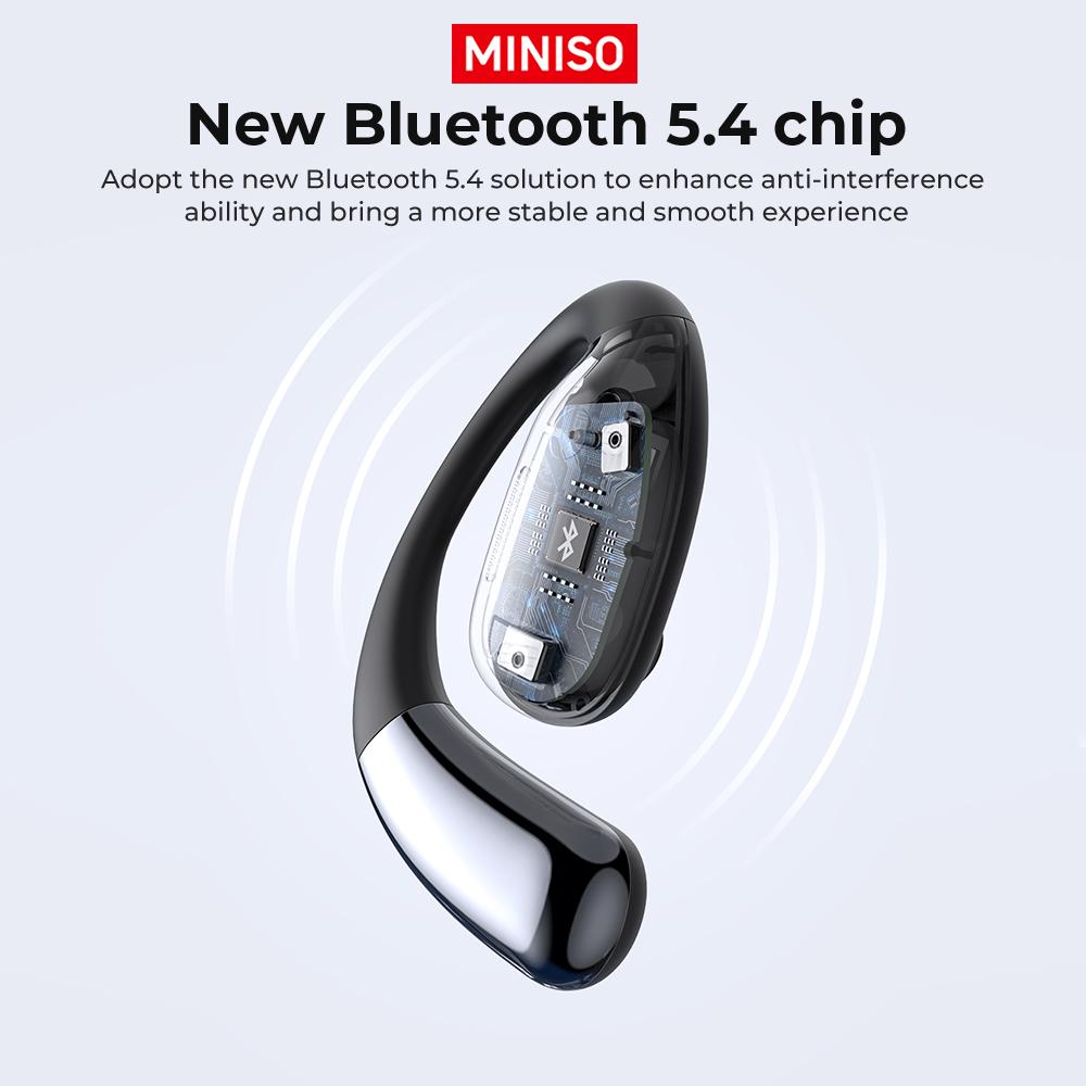 MINISO MS182 OWS Wireless Bluetooth Earbuds HIFI Sound Quality Support Playing Music Phone Calls Headphones Full Color Display Touch Screen Built-in Microphone