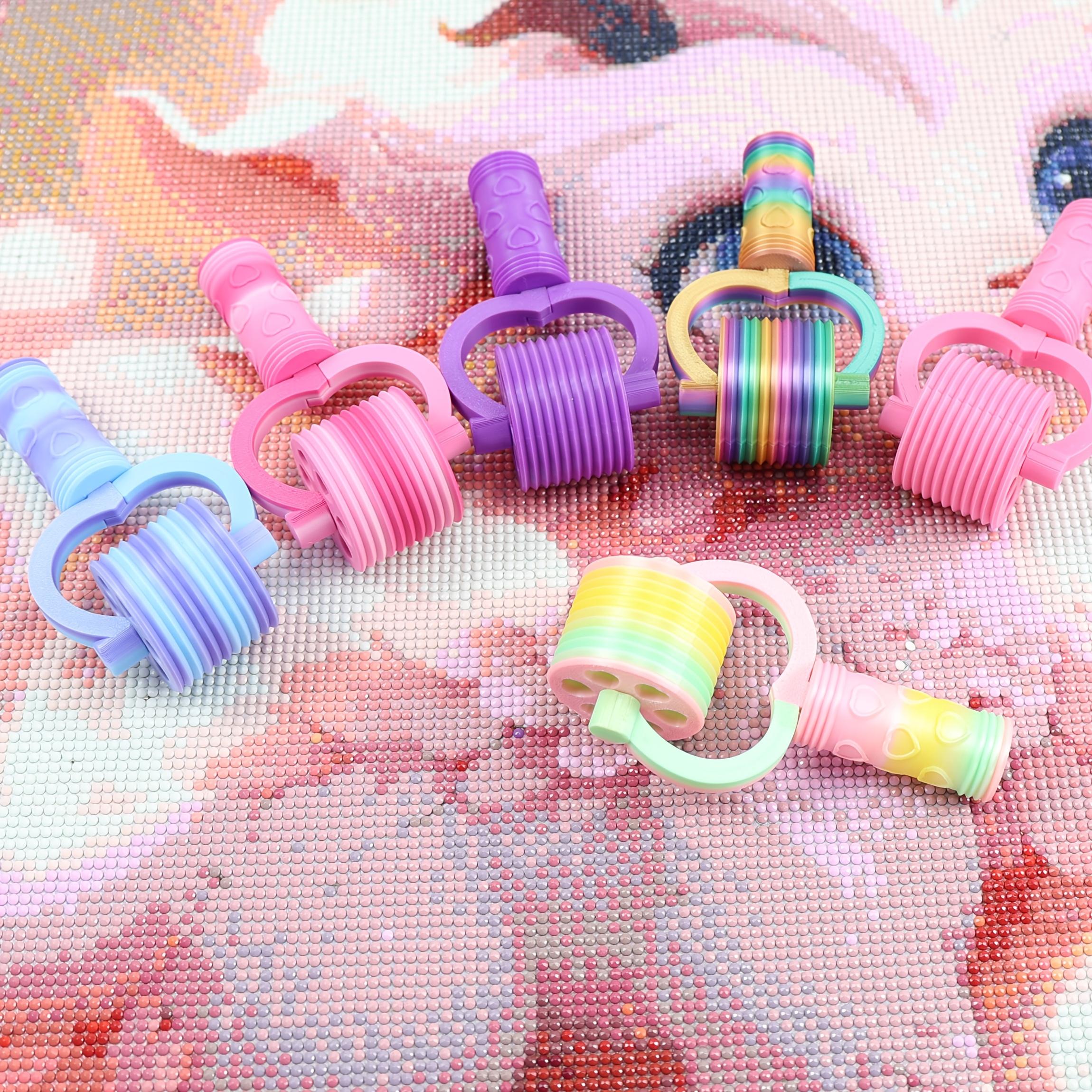 DIY Diamond Painting Roller Tool Accessories, 10 Tooth Diamond Painting Roller with Grooves, Faster and Neater Craft Making, Diamond Art Tools