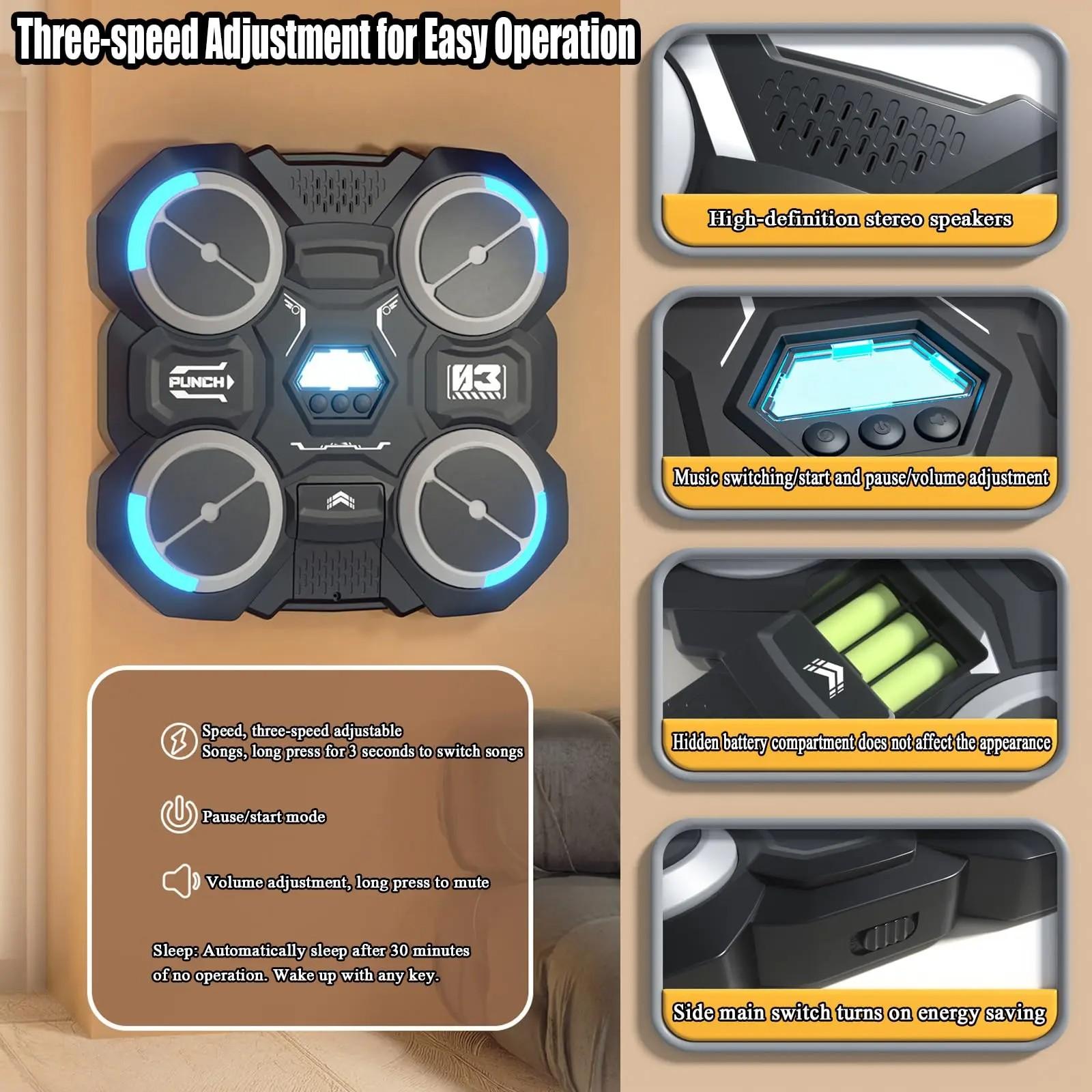 Smart Boxing Machine for Kids Age 3+, Interactive Parent-Child Activity, Indoor & Outdoor Use, Simple Setup, Comes with Gloves