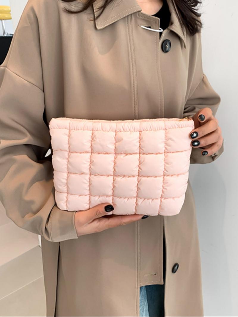 Women's Oversized Zippered Travel Storage Bag, Plain Design Handbag for Ladies & Girls, All-Season Casual Carryall